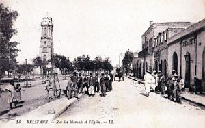 1637- Relizane - Rue des Marches et l'Eglise